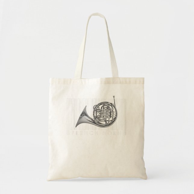 Bolsa Tote Marching Banda Brass Horn Musical - Corno francês1 (Frente)
