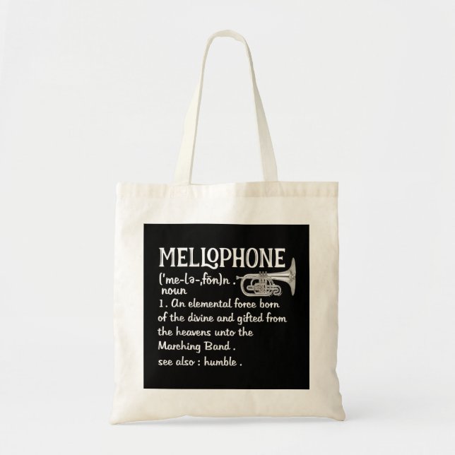 Bolsa Tote Marching Banda Oferece Mellofone Camisa Mellophone (Frente)