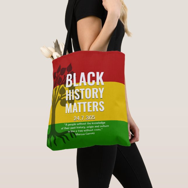 Bolsa Tote MARCUS GARVEY História Negra (Close Up)