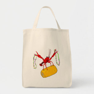 Bolsa Tote Mardi Gras Crawfish Tote Bag