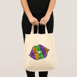 Bolsa Tote Mardi Gras Kiss Tote Bag