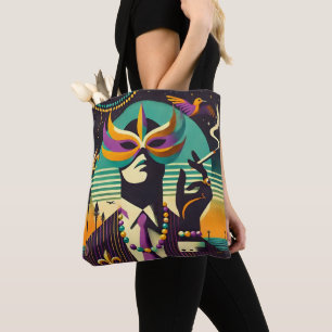 Bolsa Tote Mardi Gras Sr. Morte O Homem Fumante