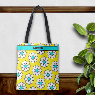 Bolsa Tote Margarida de desenho animado fofa