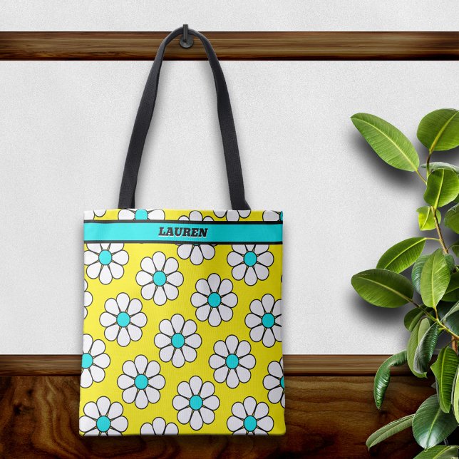 Bolsa Tote Margarida de desenho animado fofa (Criador carregado)