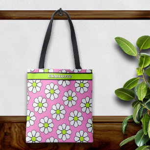 Bolsa Tote Margarida de desenho animado fofa