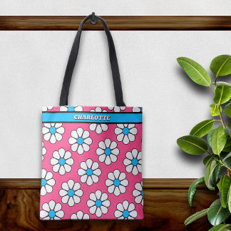 Bolsa Tote Margarida de desenho animado fofa