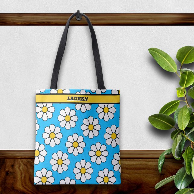 Bolsa Tote Margarida de desenho animado fofa (Criador carregado)