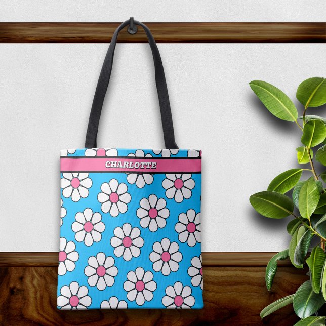 Bolsa Tote Margarida de desenho animado fofa (Criador carregado)
