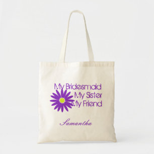 Bolsa Tote Margarida Roxa/ Personalizável