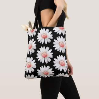 Bolsa Tote Margaridas de Pontos Vermelhos