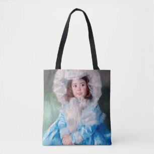 Bolsa Tote Margot em azul, Mary Cassatt