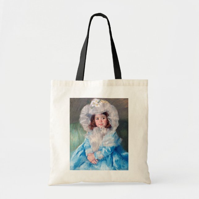 Bolsa Tote Margot em azul, Mary Cassatt (Frente)