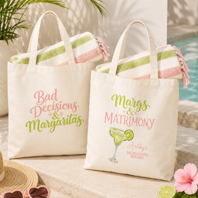 Bolsa Tote Margs & Matrimony Despedida de Solteira | Garotas  (Criador carregado)