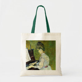 Bolsa Tote Marguerite Gachet no Piano por Vincent van Gogh