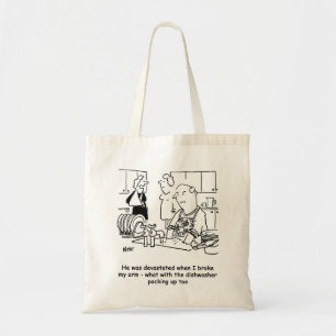 Bolsa Tote Marido lavando a louça