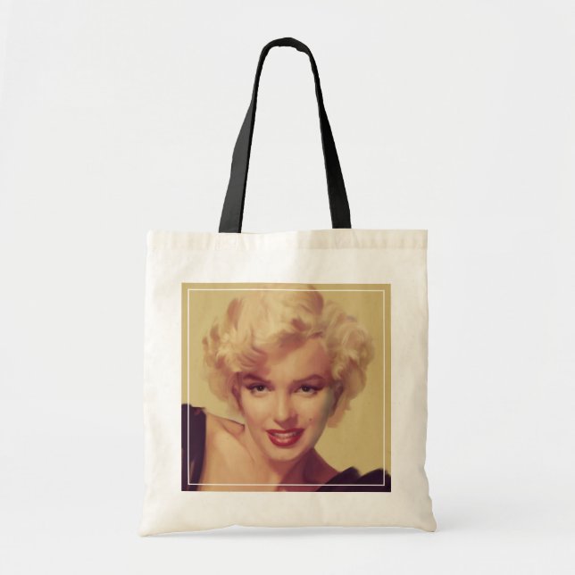 Bolsa Tote Marilyn no preto (Frente)