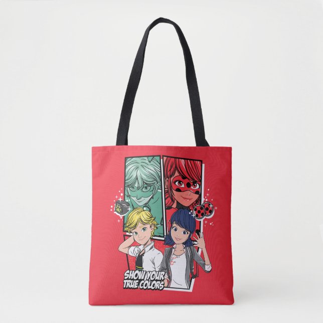 Bolsa Tote Marinette e Adrien Verdadeiras Cores (Frente)