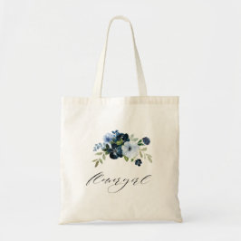 Bolsa Tote marinho azul azul azul florérgica casamento