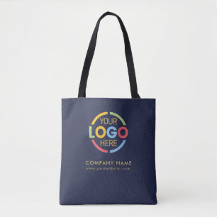 Bolsa Tote Marinho Azul Empresa Empresa Logotipo Promocional 