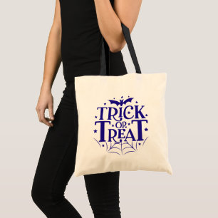 Bolsa Tote Marinho Blue Bat Stars Aranha Truque ou Tratar