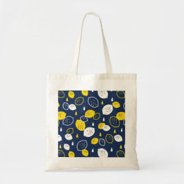 Bolsa Tote Marinho Blue Lemon Art - Refrescando o Citrus Desi