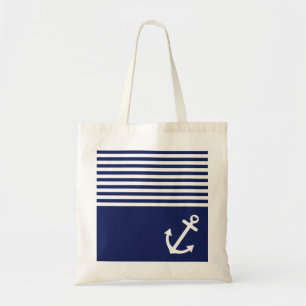 Bolsa Tote Marinho Blue Love Anchor Náutico
