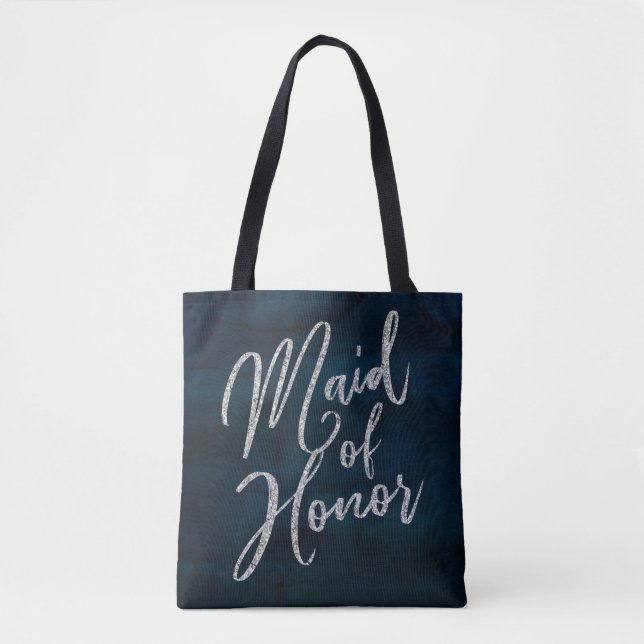 Bolsa Tote Marinho Luster Azul Escuro Madrinha de casamento d (Frente)