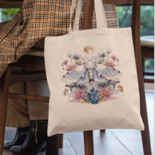 Bolsa Tote Mariposa Celestial Cristal Floral Lua  