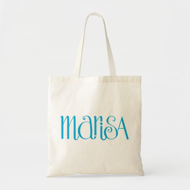 Bolsa Tote Marisa Turquoise Blue (Frente)