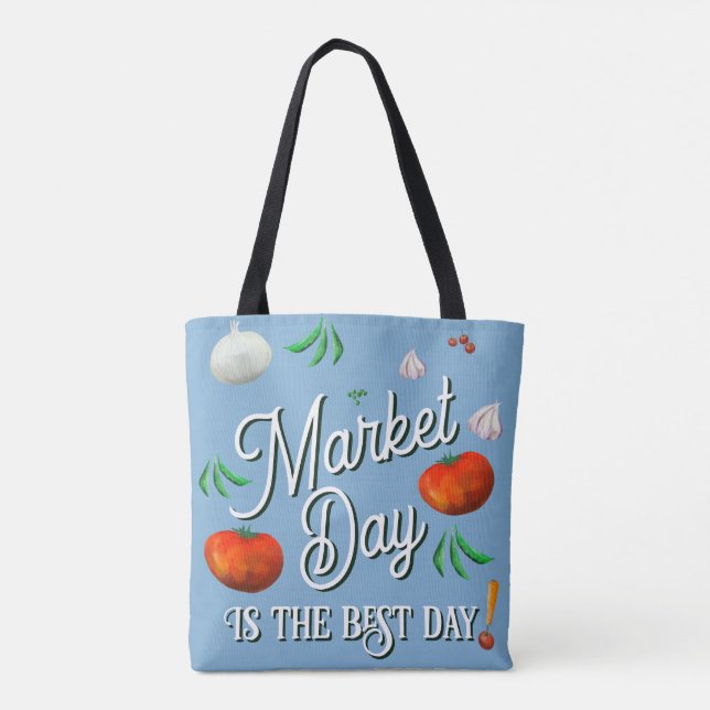 Bolsa Tote Market Day is the best day! (Verso)
