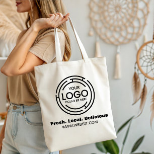 Bolsa Tote Marketing de Logotipo Comercial Mínimo Moderno