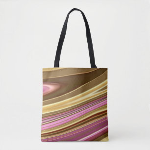 Bolsa Tote mármore líquido líquido retro digital com abstrato