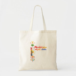 Bolsa Tote Marrakech Brilha – Camiseta de Arte Marroquina Vib