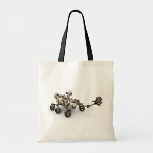 Bolsa Tote Mars Perseverance Rover Em Fundo Branco.