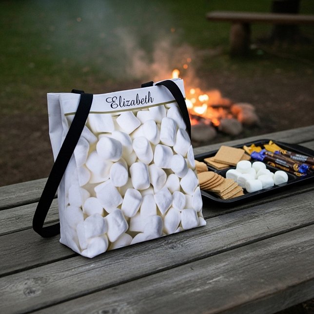 Bolsa Tote Marshmallows Personalizados (Criador carregado)