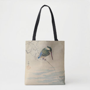 Bolsa Tote Martim-pescador por Ohara Koson