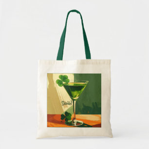 Bolsa Tote Martini de Shamrock Estilo Moderno de Meados do Sé