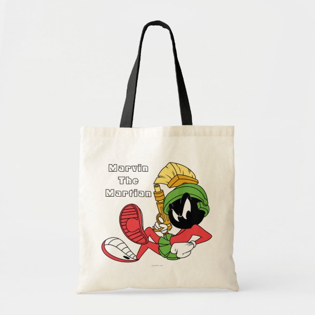 Bolsa Tote MARVIN, O MARTIAN™ REFINANDO COM Laser (Frente)