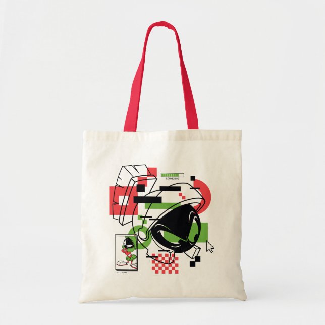 Bolsa Tote MARVIN THE MARTIAN™ Glitch (Frente)