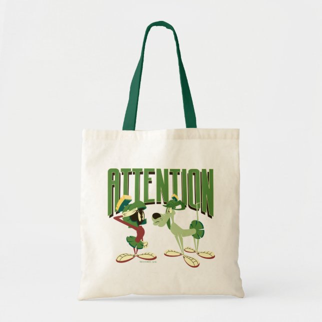 Bolsa Tote MARVIN THE MARTIAN™ & K-9 "Attenção" (Frente)