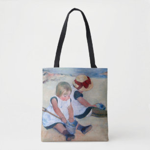 Bolsa Tote Mary Cassatt Crianças Brincando na Praia 1884