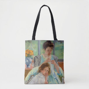Bolsa Tote Mary Cassatt - Jovem Mãe costurando