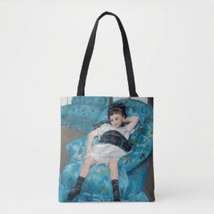 Bolsa Tote Mary Cassatt - Menina em uma Poltrona Azul
