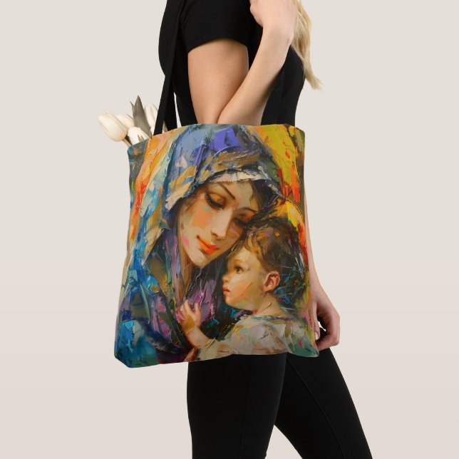 Bolsa Tote Mary e Jesus Expressionismo (Close Up)