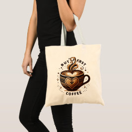 Bolsa Tote Mas a primeira arte de café Na moda para amantes d