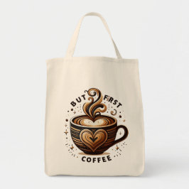 Bolsa Tote Mas a primeira arte de café Na moda para amantes d