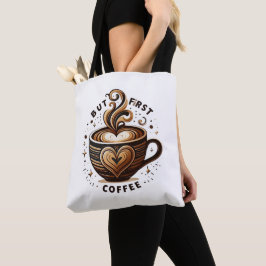 Bolsa Tote Mas a primeira arte de café Na moda para amantes d
