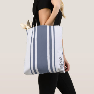 Bolsa Tote Masao Minimalista Listras Monograma