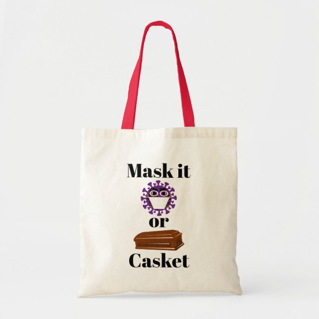 Bolsa Tote Máscara-a ou barra de ferramentas do caixão (Frente)