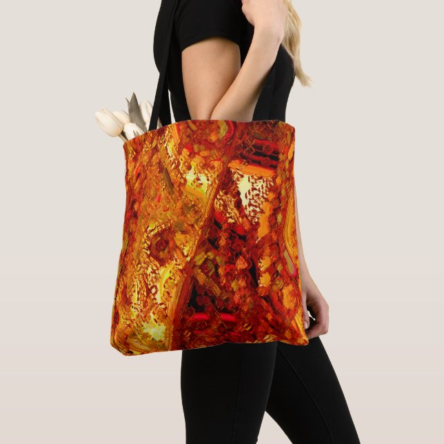 Bolsa Tote Máscara de carnaval laranja avermelhada (Close Up)